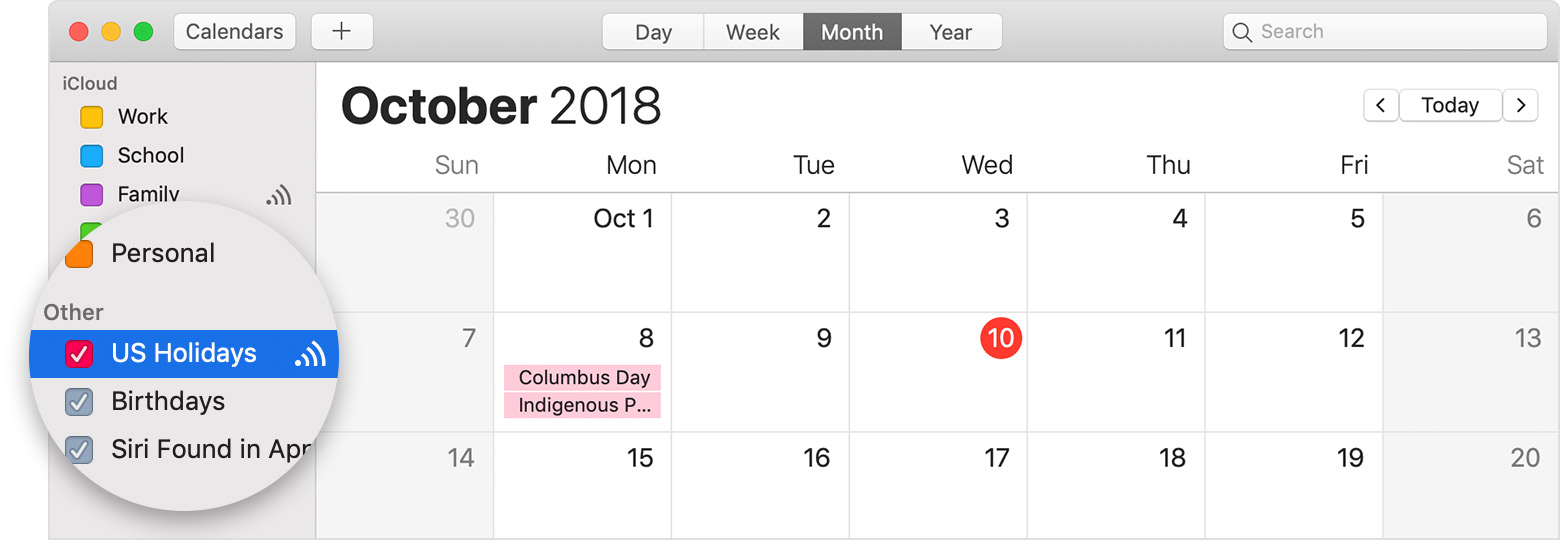 synch icloud calendar 365 for mac